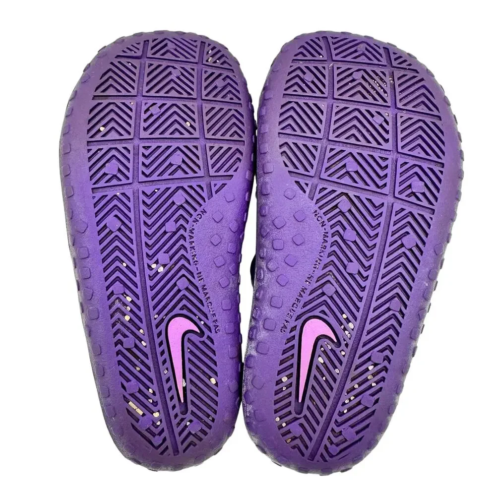 Nike Girl's size: 7C Water Beach Sandal Shoes Kids Sunray Purple